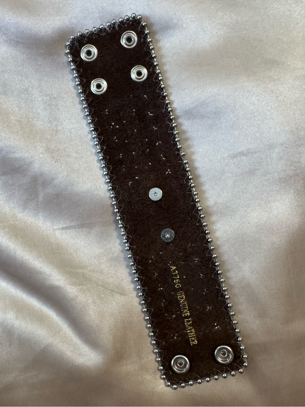 Embellished Cross Wide Cuff Leather Bracelet NWOT - Picture 3 of 6